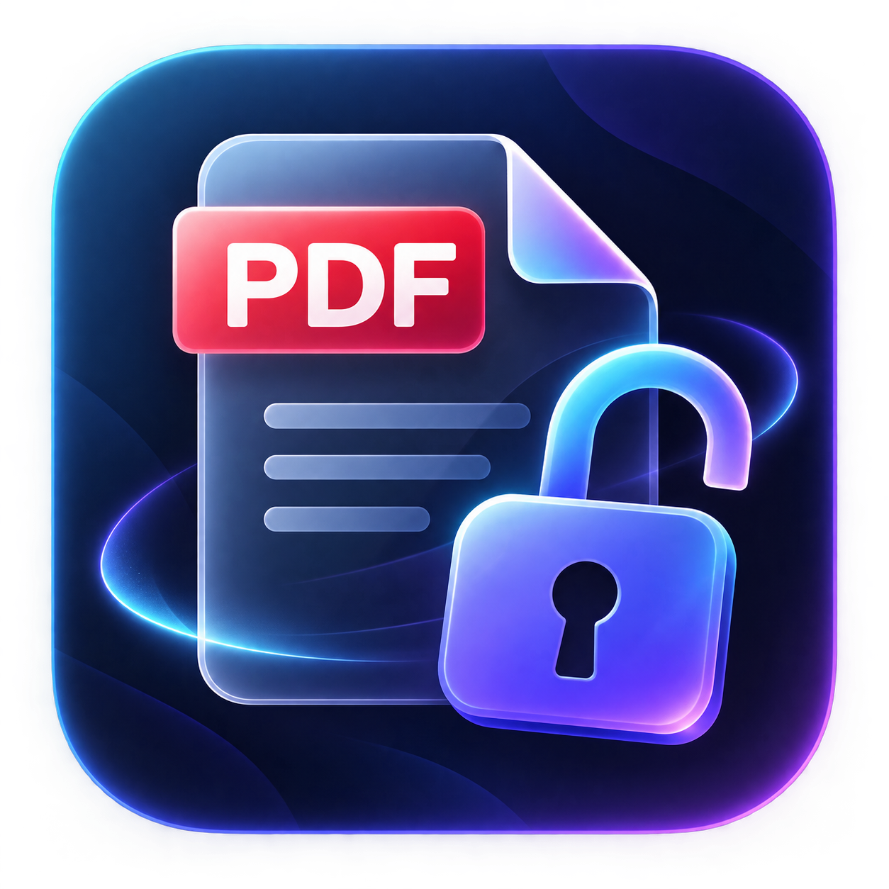 PDF Password Unlock Logo